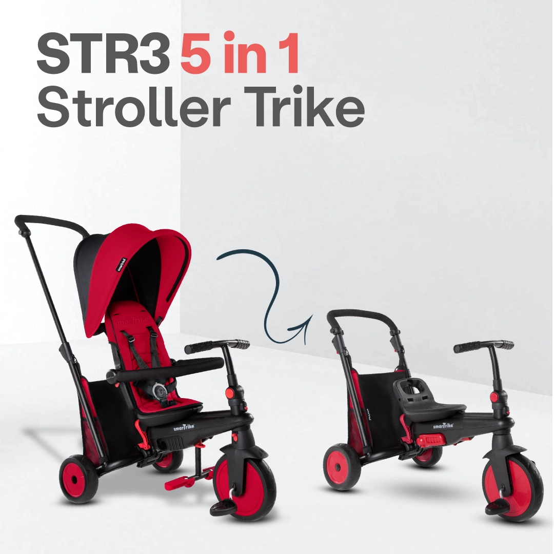 smart trike premium 3 in 1 red