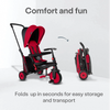 str3 folding pushchair trike red